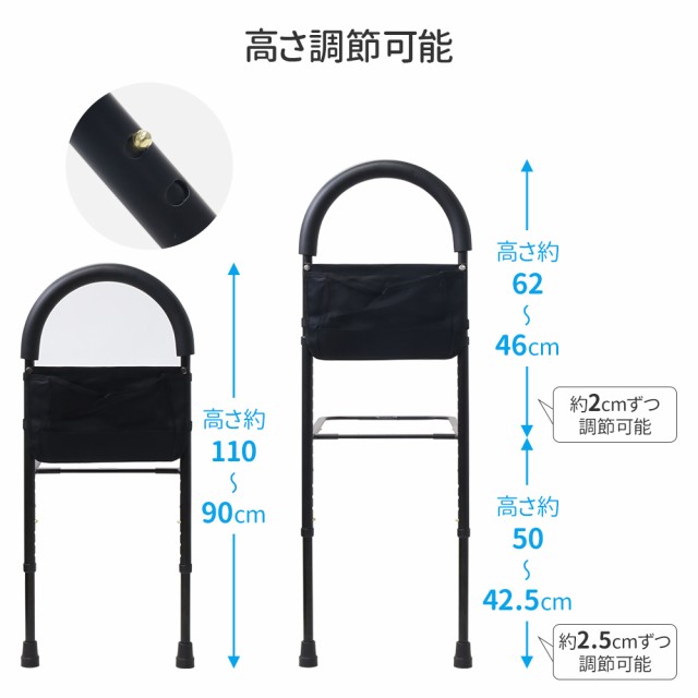 Amazon.co.jp: ベッド用手すり 転落防止 ベッドアーム