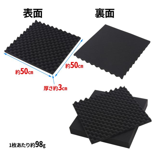 ゴムマット 50cm x 50cm 厚み50mm 8枚 防音 衝撃吸収 筋トレ ジム用