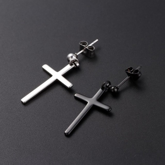 十字架 ピアス メンズ 十字架ピアス クロスピアス ステンレス