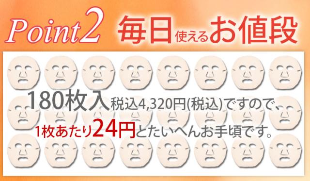 アクティベーションフェイスマスク180枚