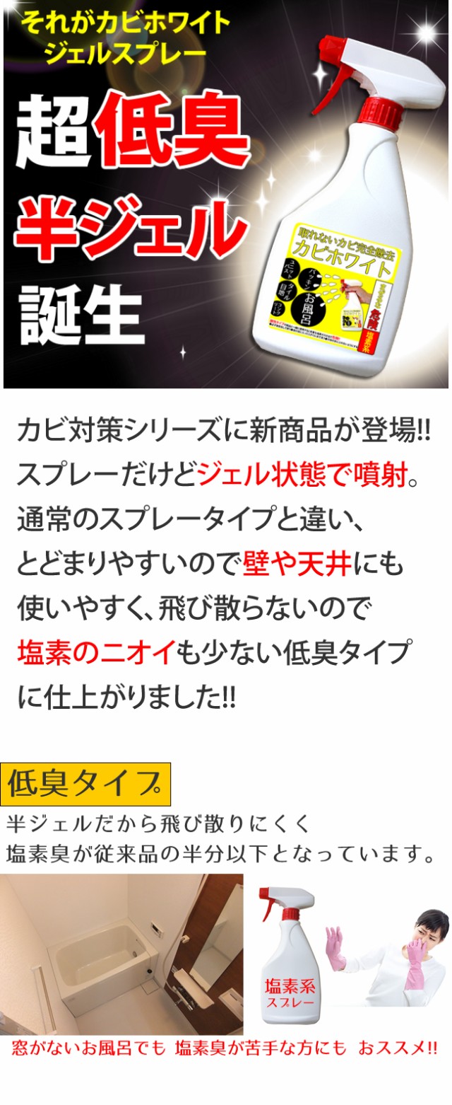 ジェルタイプで垂れない お風呂の壁や天井のカビに粘着して強力除去 カビ カビトリ カビ取り剤 カビ取り 掃除 かび取り バス 大掃除 カビ取りジェル  ゴムパッキン ビニールクロス （03kabi