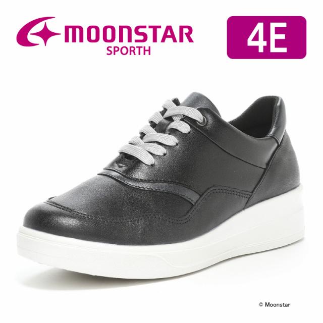 送料無料 ムーンスター スポルス スニーカー SP9006 ブラック 黒 日本