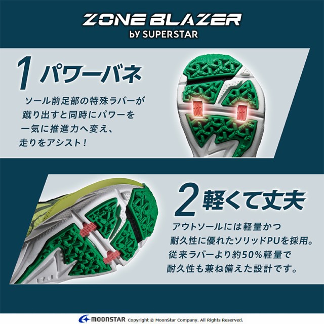 ≪40%OFF≫ムーンスター ゾーンブレイザー スーパースター バネ