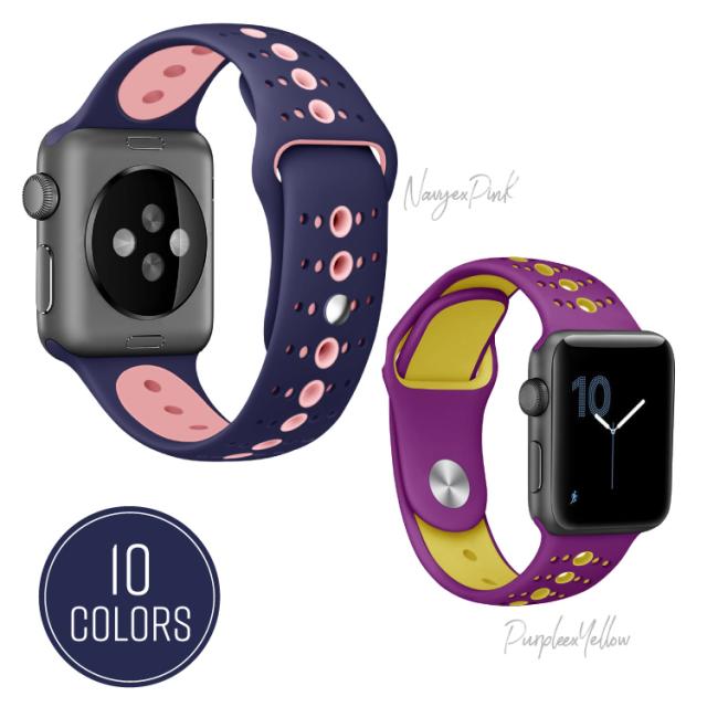 アップルウォッチ バンド シリコン スポーツバンド AppleWatch