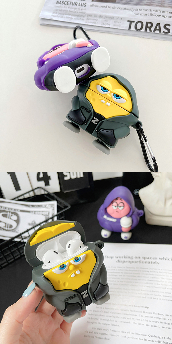 スポンジボブエアポッドケース_4