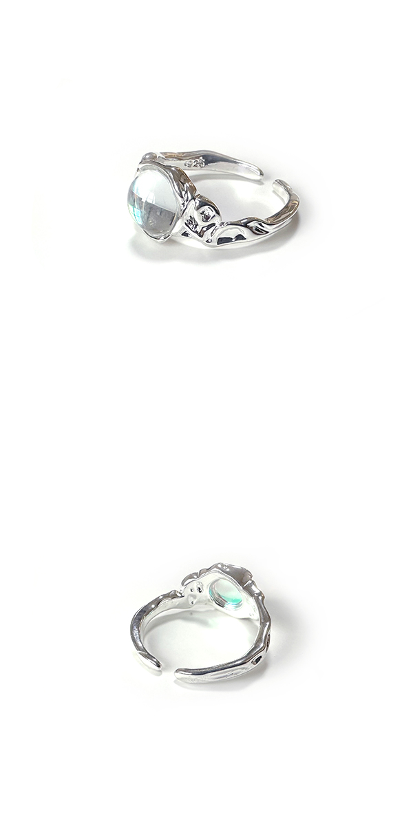 オーロララインストーンリング3