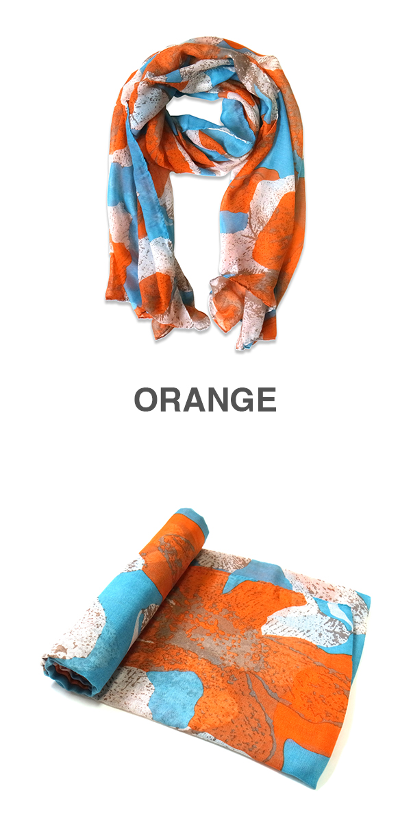 フラワーカモ柄ストール10