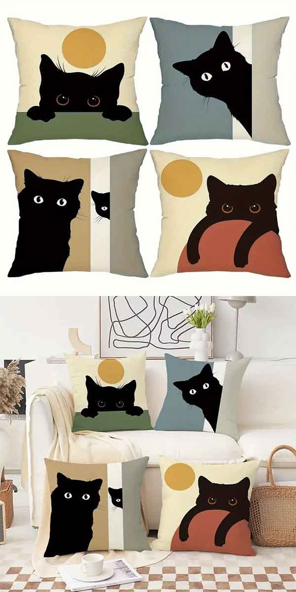 黒猫クッション_2