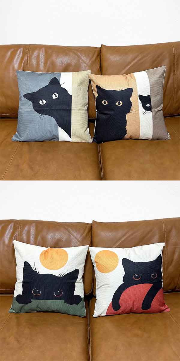 黒猫クッション_3