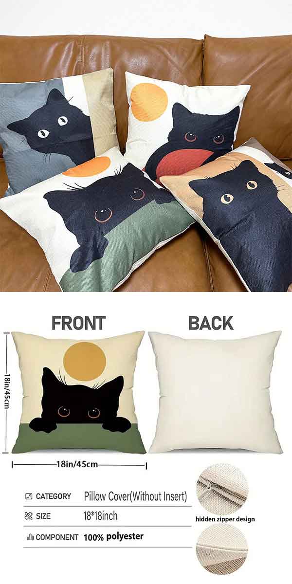 黒猫クッション_4