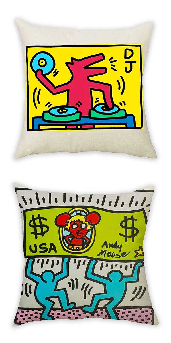 キースヘリングクッション_3