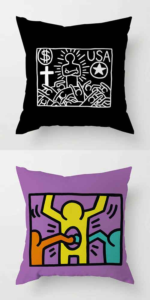キースヘリングクッション_3