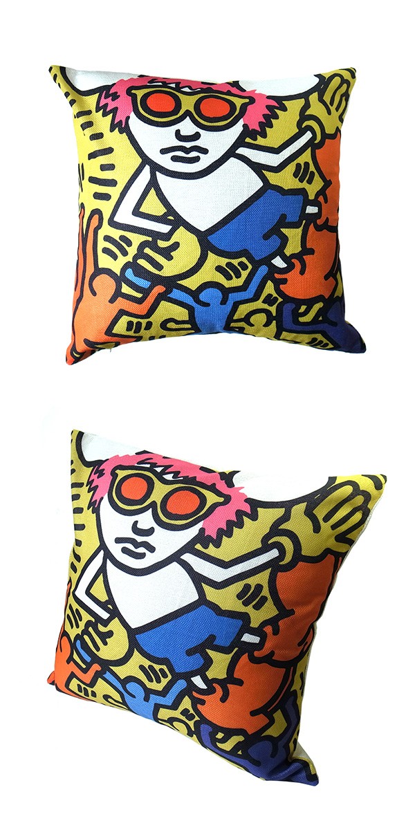 匿名発送Keith Haring キース・ヘリング / クッションモチーフ 5個セット