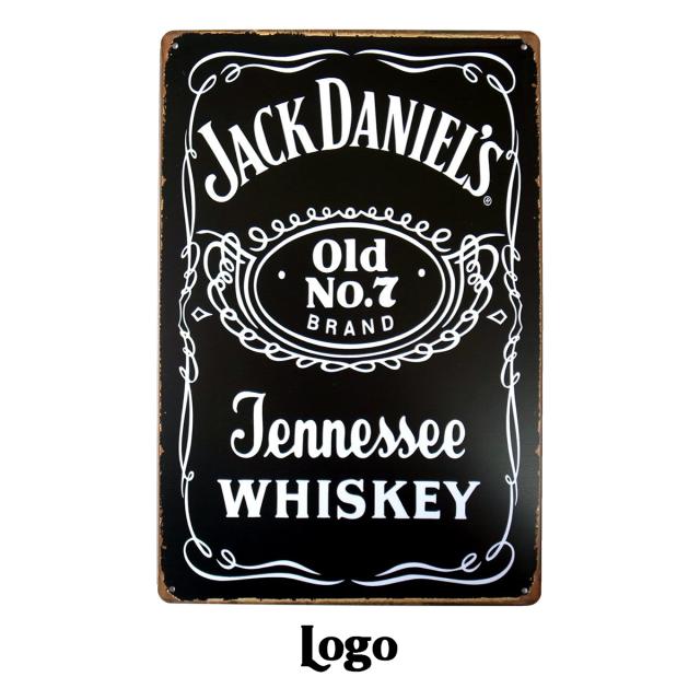 ジャックダニエル Jack Daniels ブリキ看板 20cm×30cm アメリカン雑貨