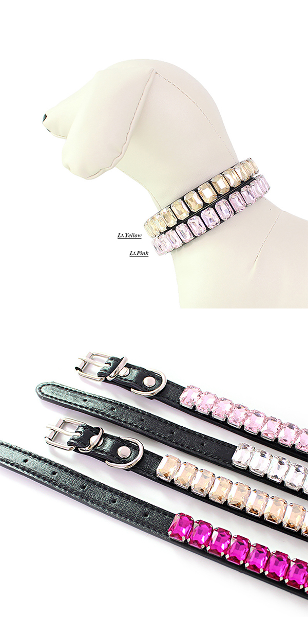 ラインストーン首輪11 