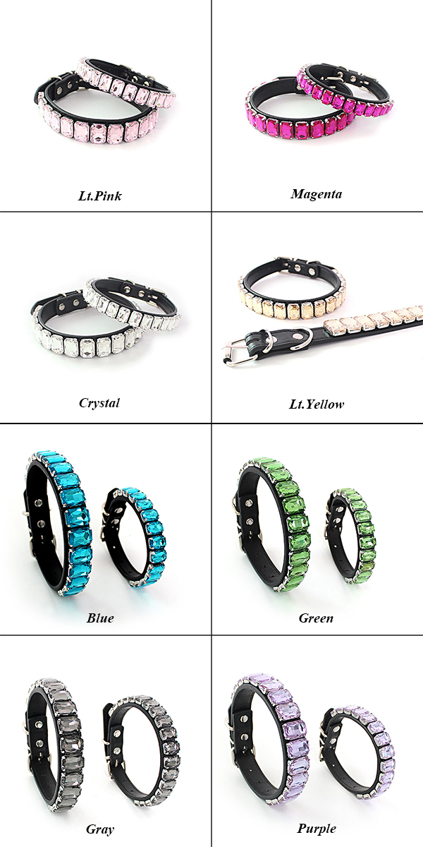 ラインストーン首輪12 