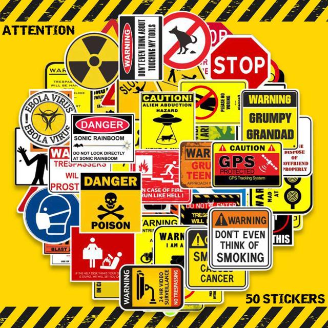 アテンション ステッカー 1