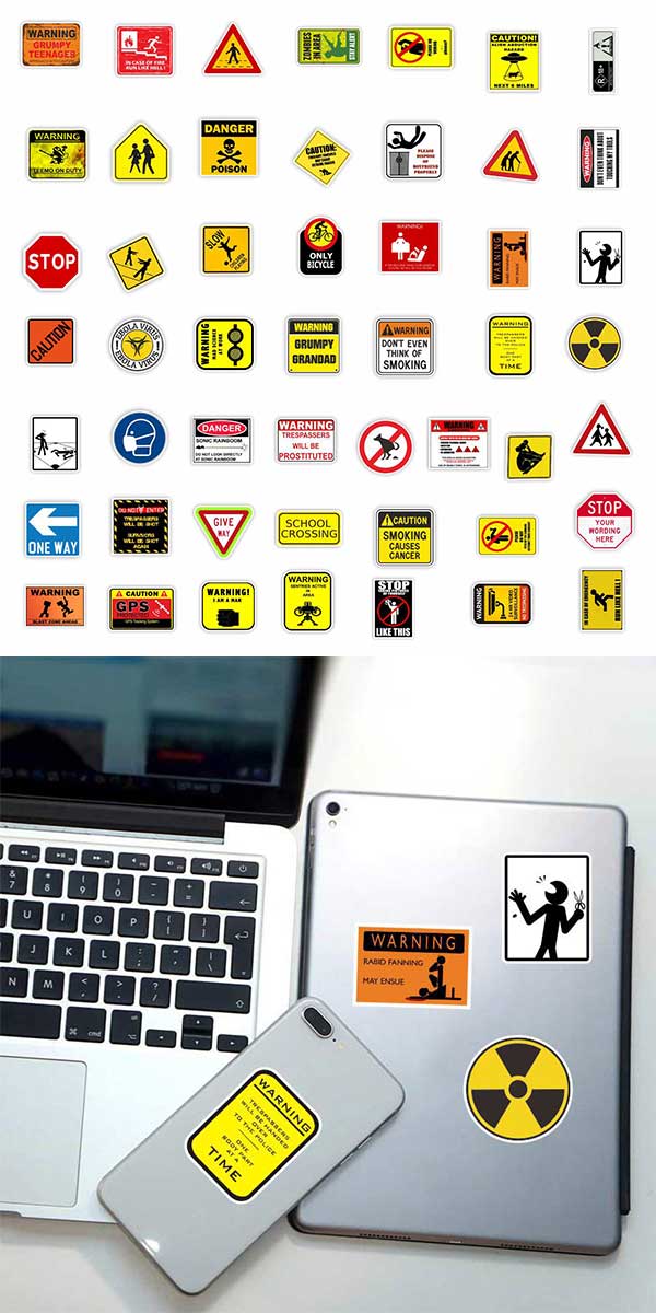 アテンション ステッカー 2