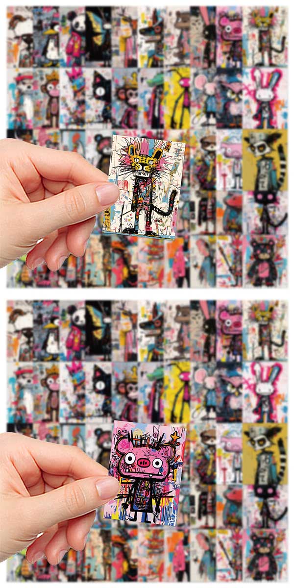  バスキアステッカー4