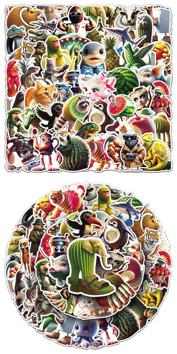 ブレインロット ステッカー3