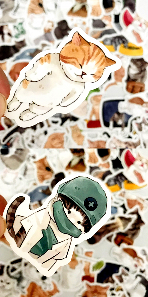  ネコ50ステッカー3