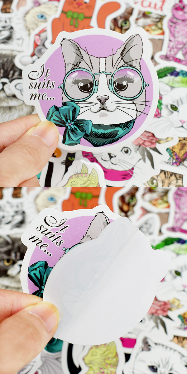  ネコ50ステッカー3