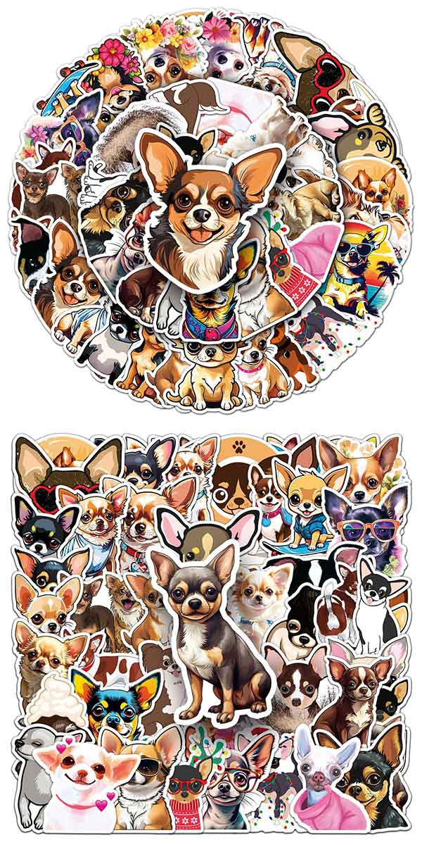  チワワ ステッカー3