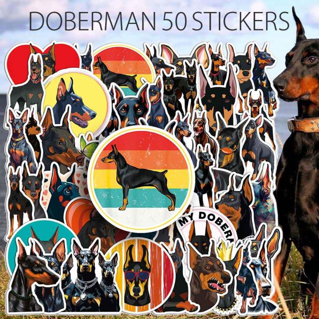  ドーベルマン ステッカー1