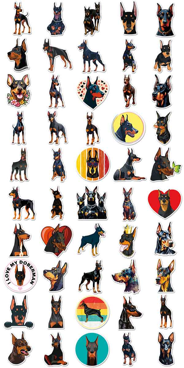  ドーベルマン ステッカー2