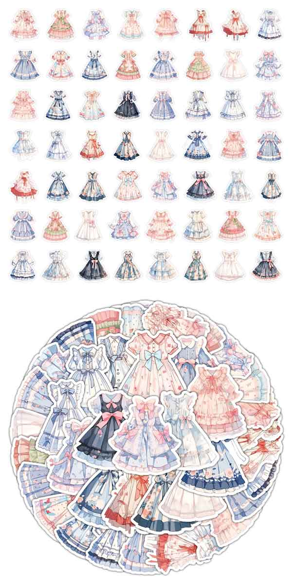  ドレス ステッカー2