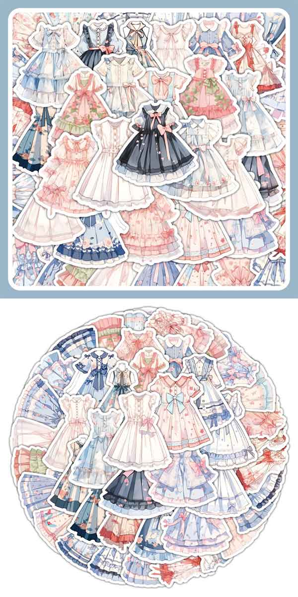  ドレス ステッカー3