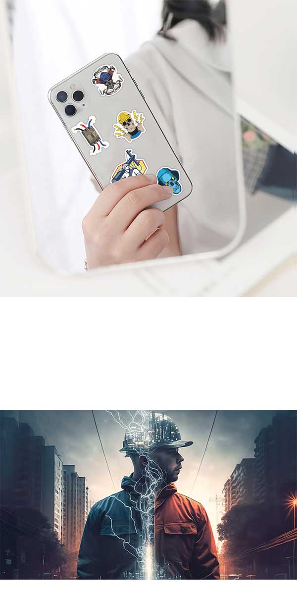  電気工事士ステッカー4