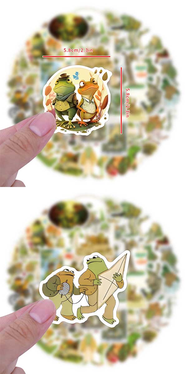 がまくんとかえるくん ステッカー 3