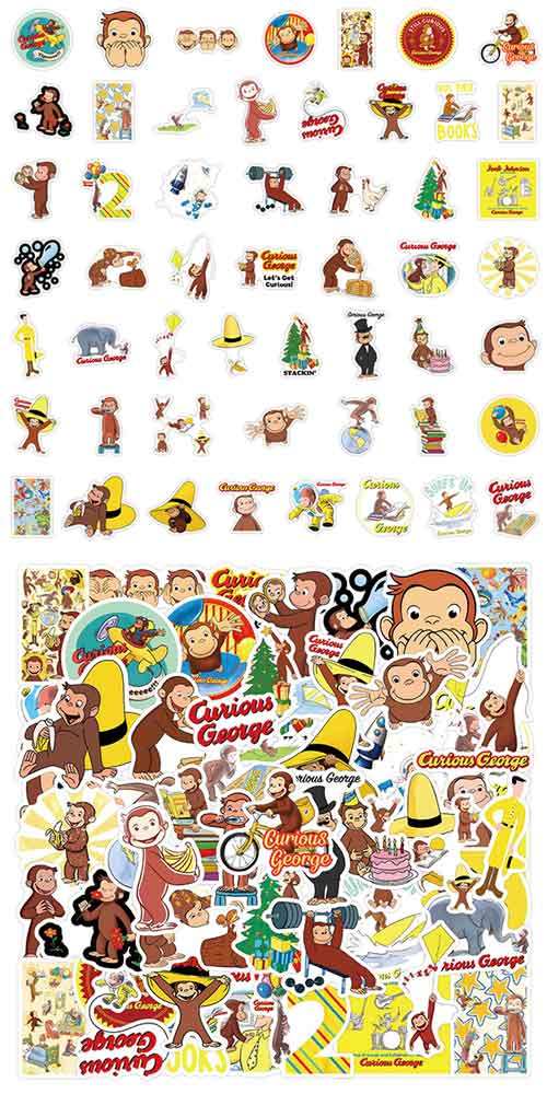  おさるのジョージ ステッカー2