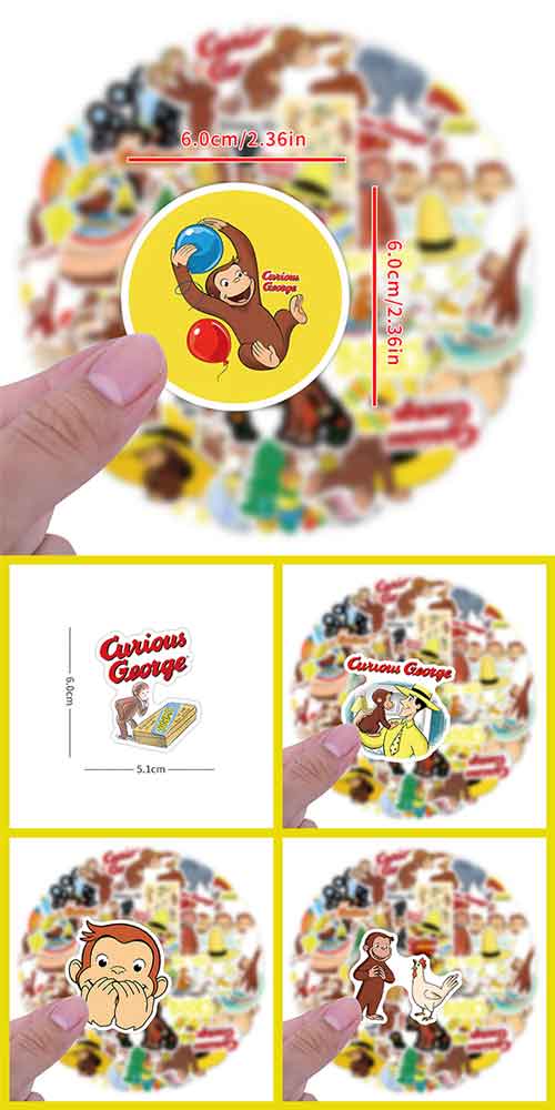  おさるのジョージ ステッカー3