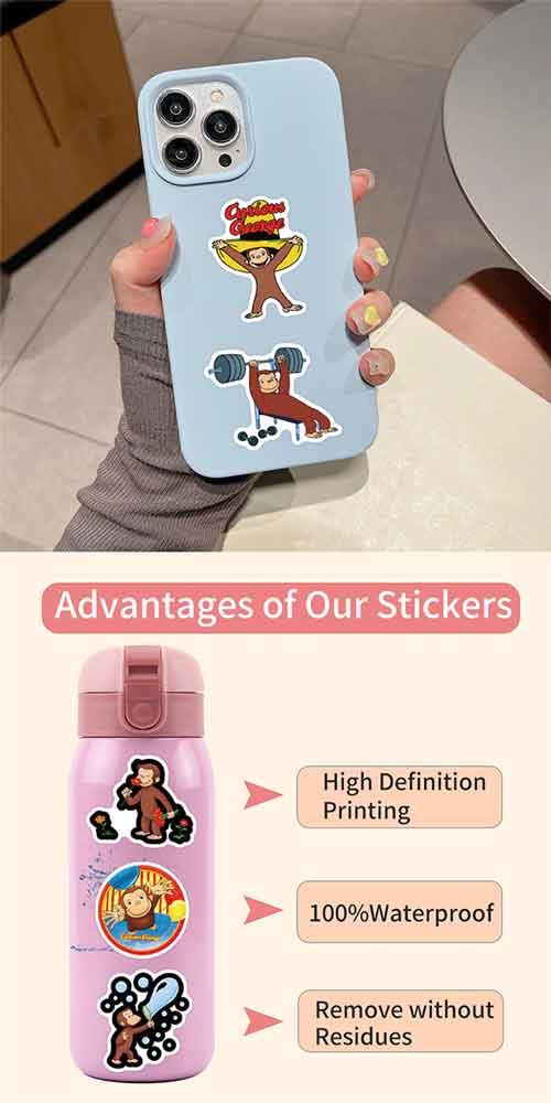  おさるのジョージ ステッカー4