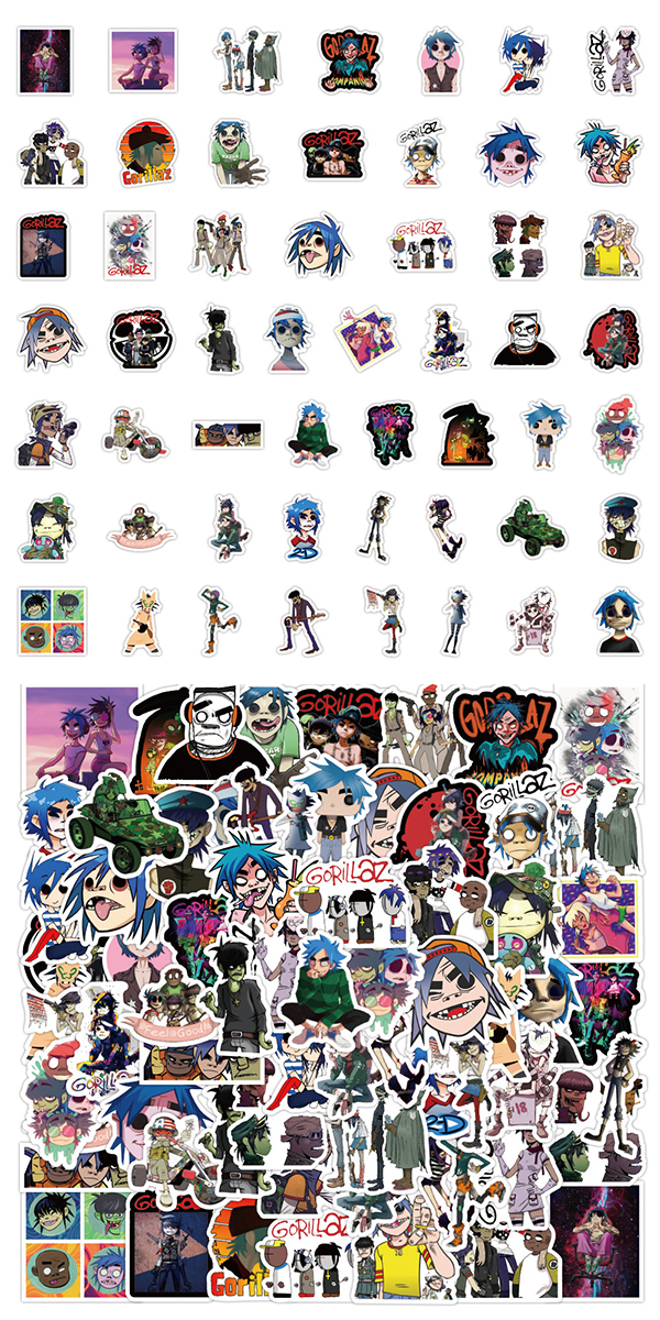 Gorillaz ステッカー2