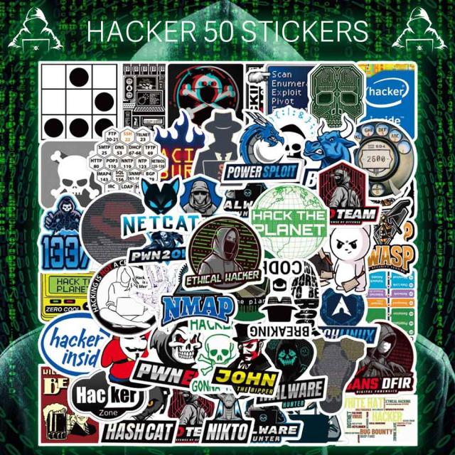  ハッカー ステッカー 1
