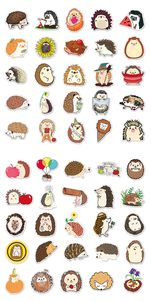  ハリネズミステッカー2