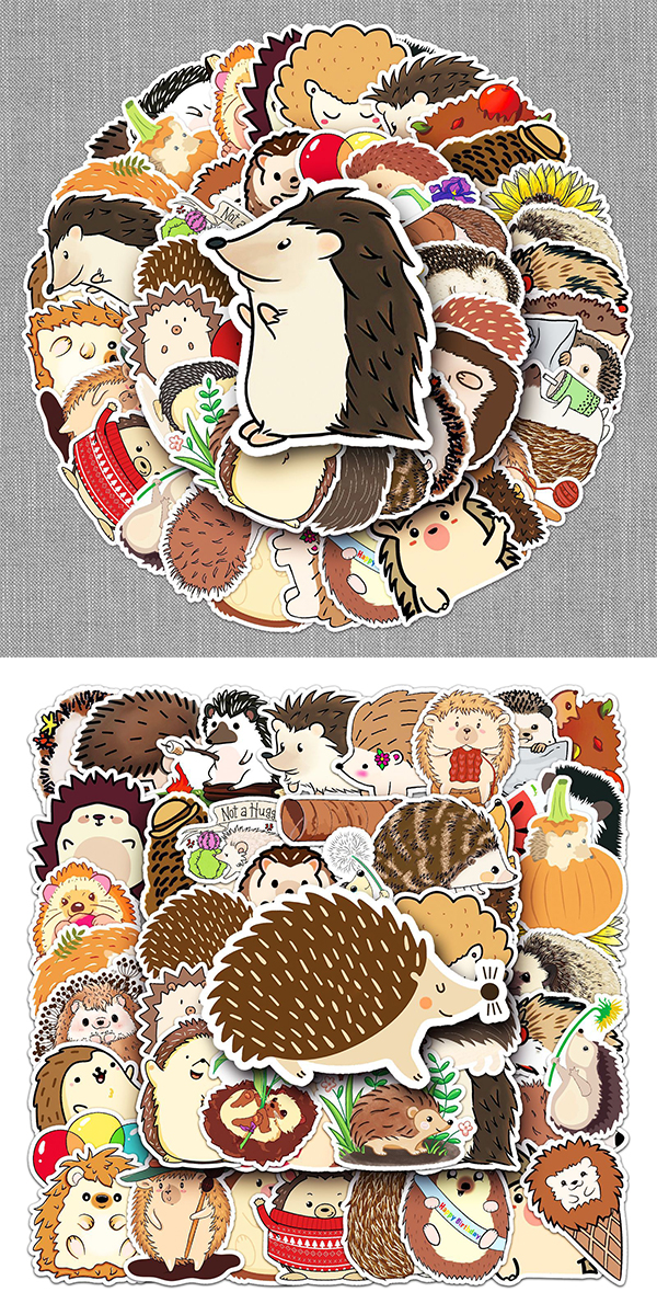  ハリネズミステッカー3