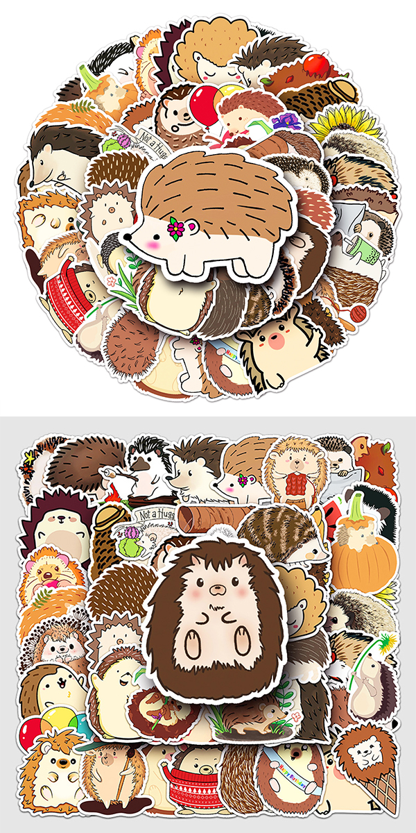  ハリネズミステッカー4