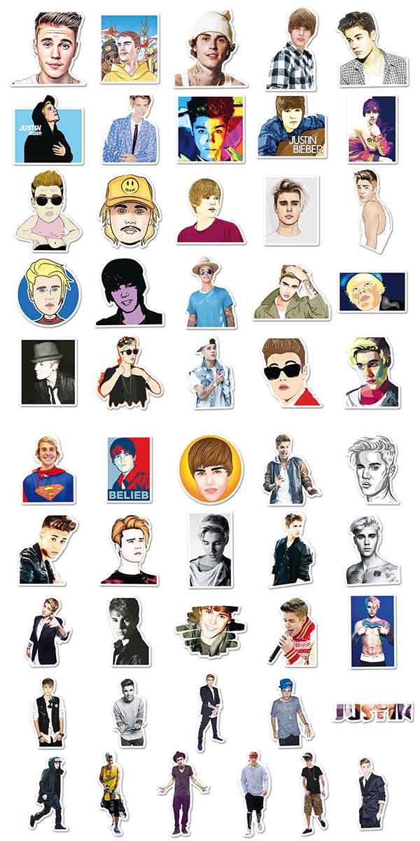 ジャスティンビーバー ステッカー2
