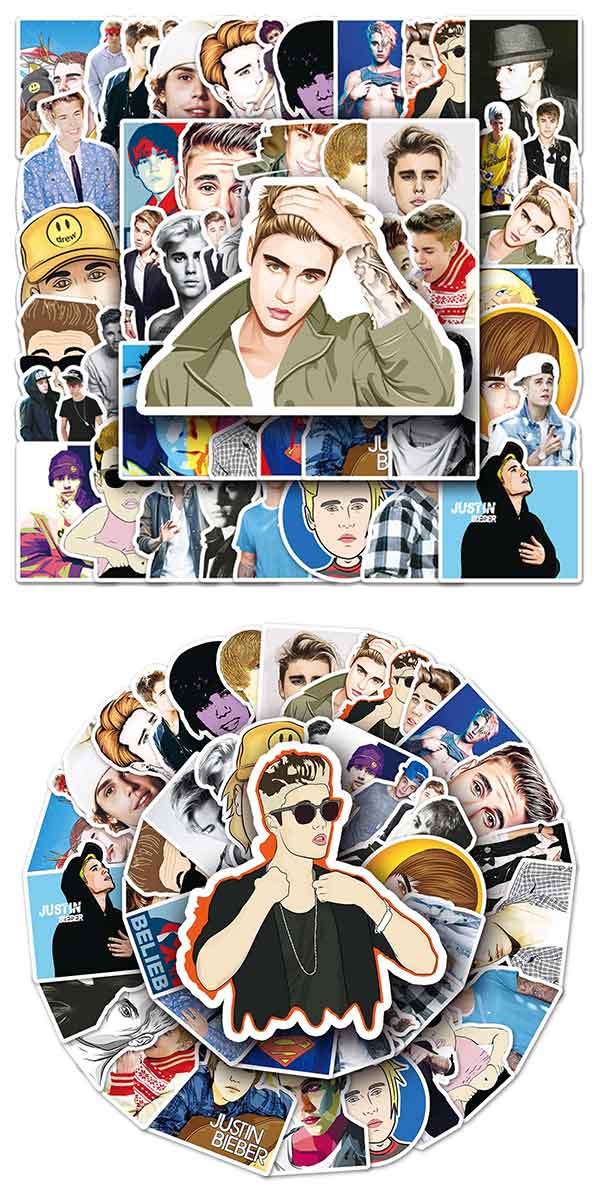 ジャスティンビーバー ステッカー5