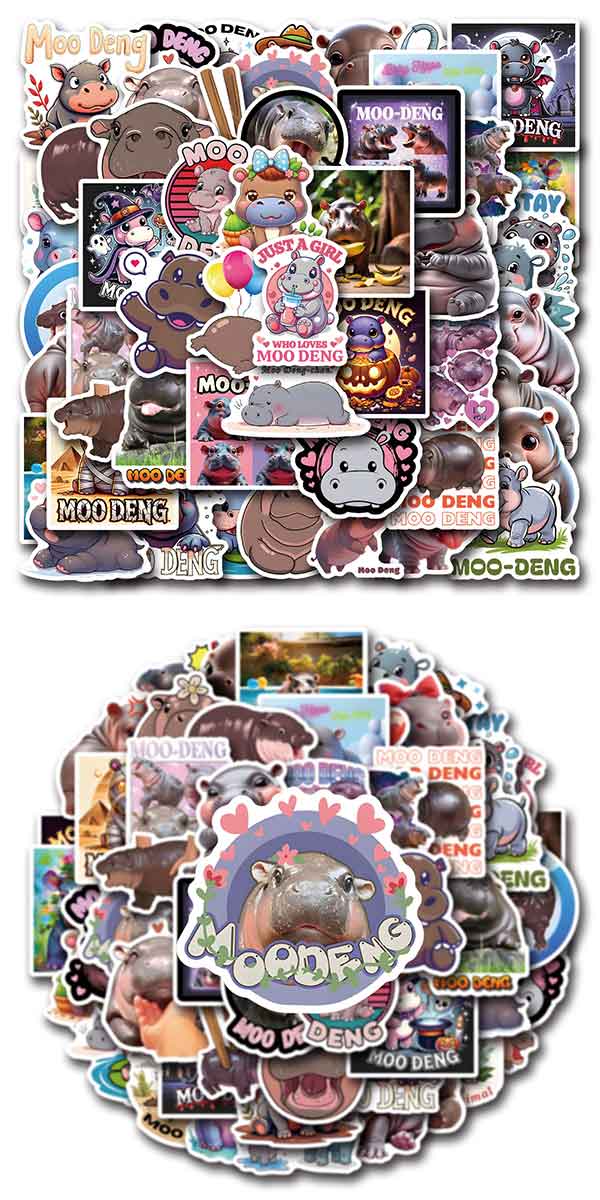 
コビトカバ ステッカー 3