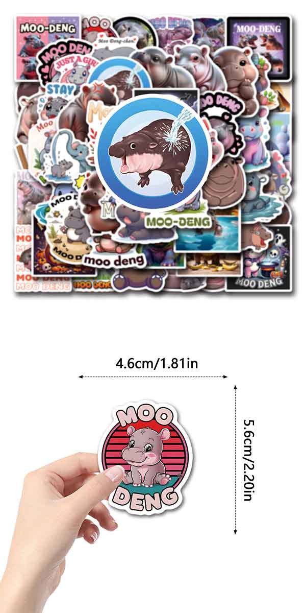 
コビトカバ ステッカー 4