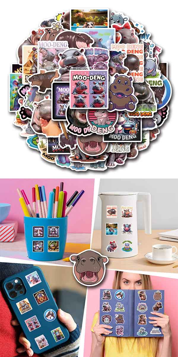 
コビトカバ ステッカー 5