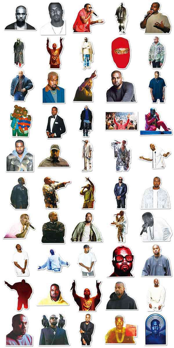  カニエベアステッカー2