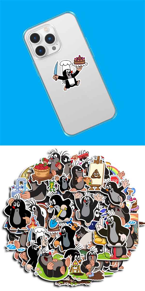 
もぐらのクルテク ステッカー 4