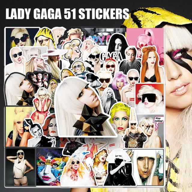  レディーガガ ステッカー1