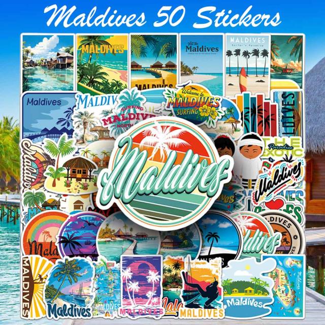 モルディブ ステッカー 1